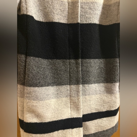 Talbots Striped Wool Blend Coat - Picture 7 of 7